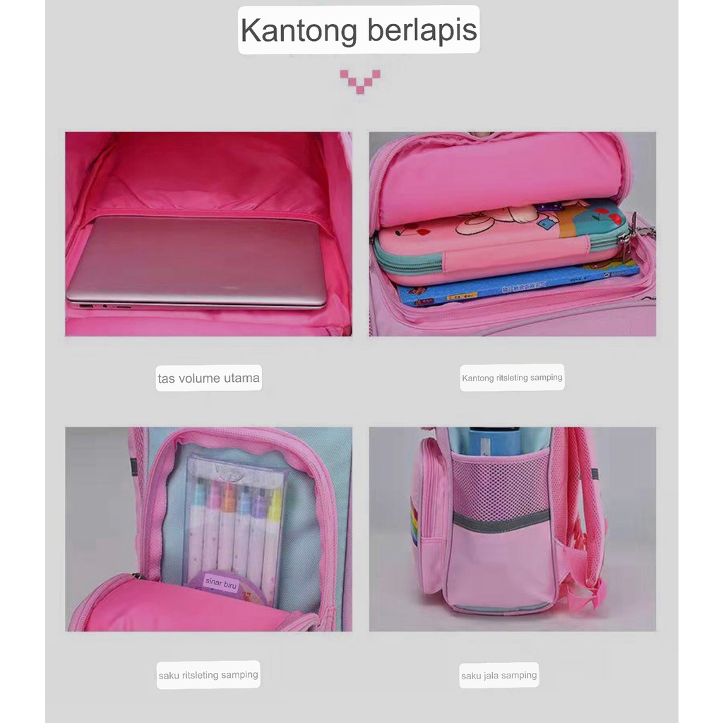 SMARTGIRL NEW TAS RANSEL ANAK SEKOLAH IMPORT TK &amp; SD 00001-00007/00033/00070/00530