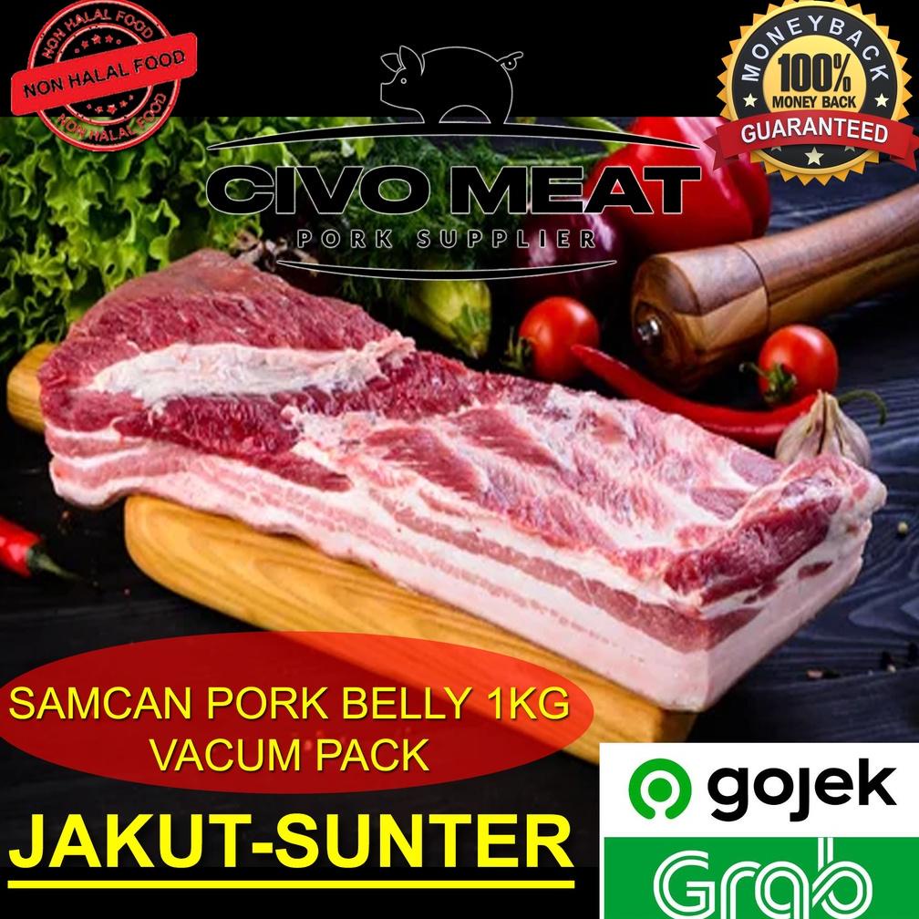 

[BAYAR DITEMPAT] Daging Babi FRESH Samcan / Pork Belly 1kg
