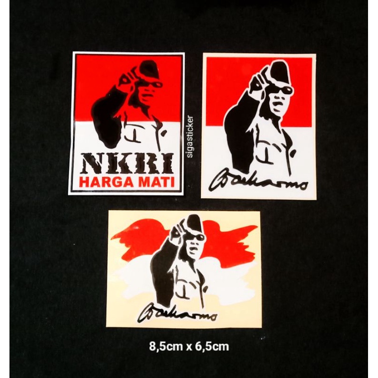 stiker sticker soekarno cutting