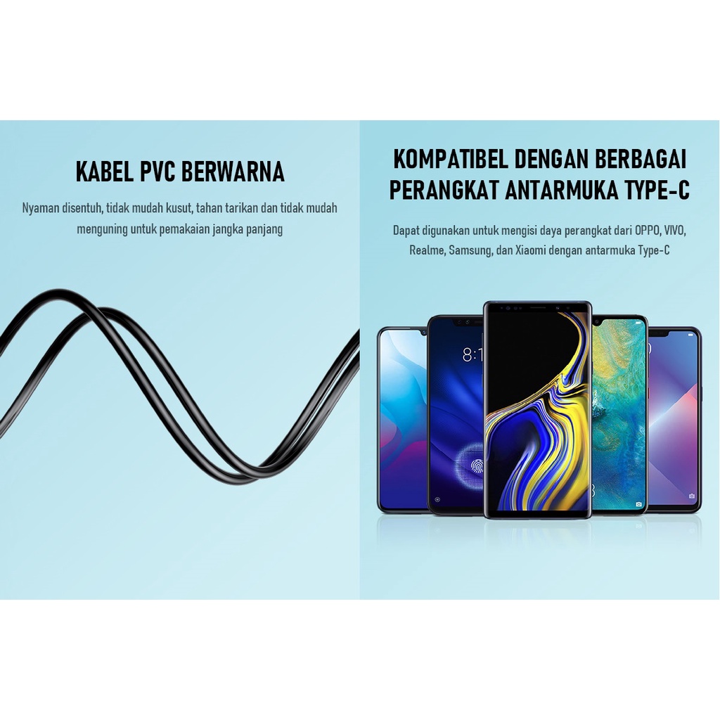 Robot RBC100S dan RBC100 II USB-C Kabel Data Type C Cable Colorful RBC100 20 Pcs/Toples