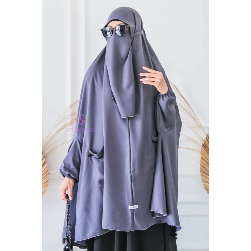 Jilbab tangan Syari set Gamis Syar'i Aleeya