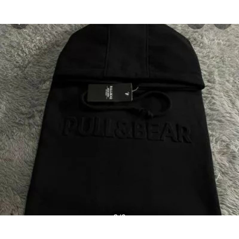 sweater hoodie pria pull & bear Embos 3D Bahan Cotton Premium Tebal hodie wanita aesthetic XXL XL M L sweater hodie cewek-4