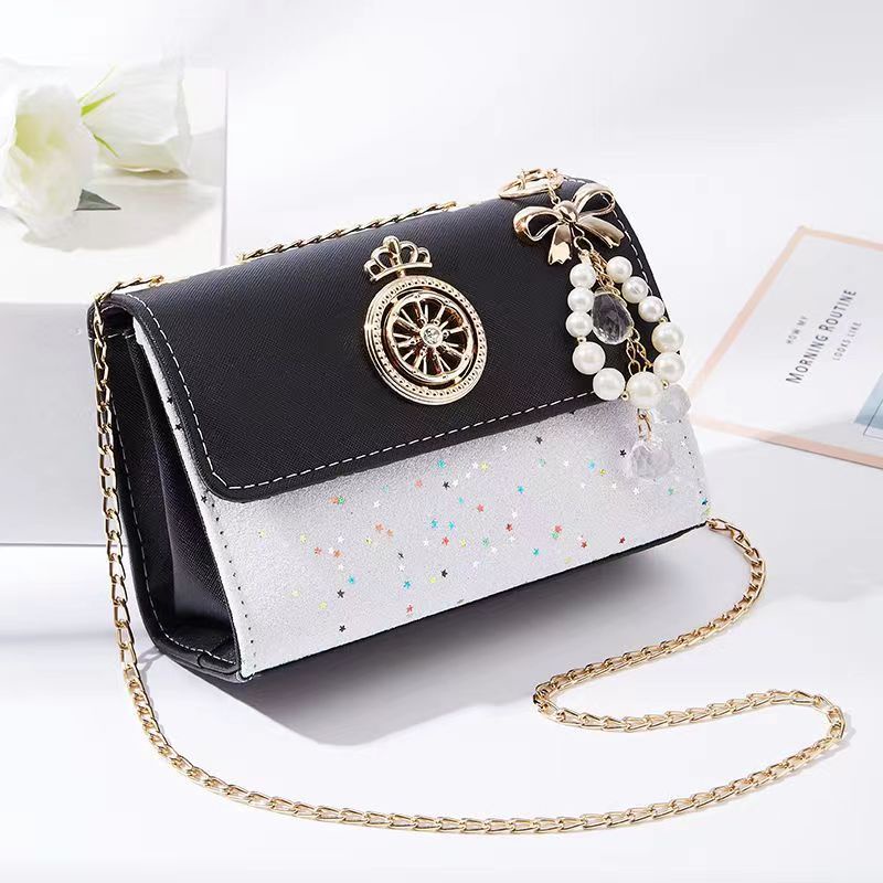 PX 305 Tas Selempang Wanita Elegan Import Free Gantungan Mutiara