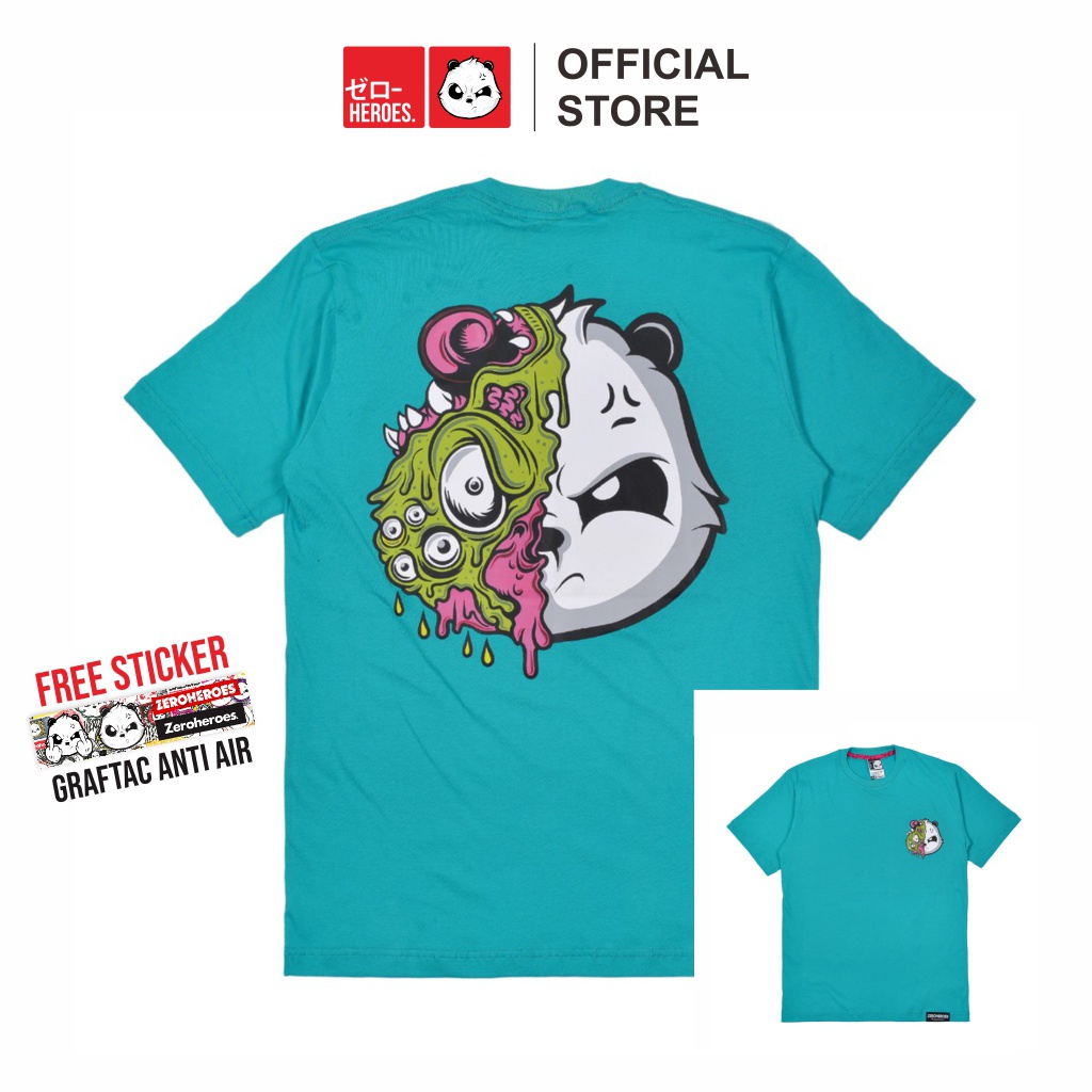 Kaos Pria Distro T Shirt Wanita Original Zero Heroes Lengan Pendek Cowok Cewek SK01