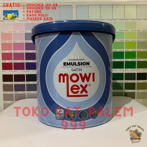 Jual Mowilex Emulsion Satin Cat Tembok Interior Anti Bakteri Putih 25l Shopee Indonesia 6573