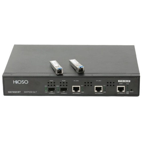 Hioso HA7302CST OLT EPON 2 Port + 2 Module SFP 7db PX20+++ M