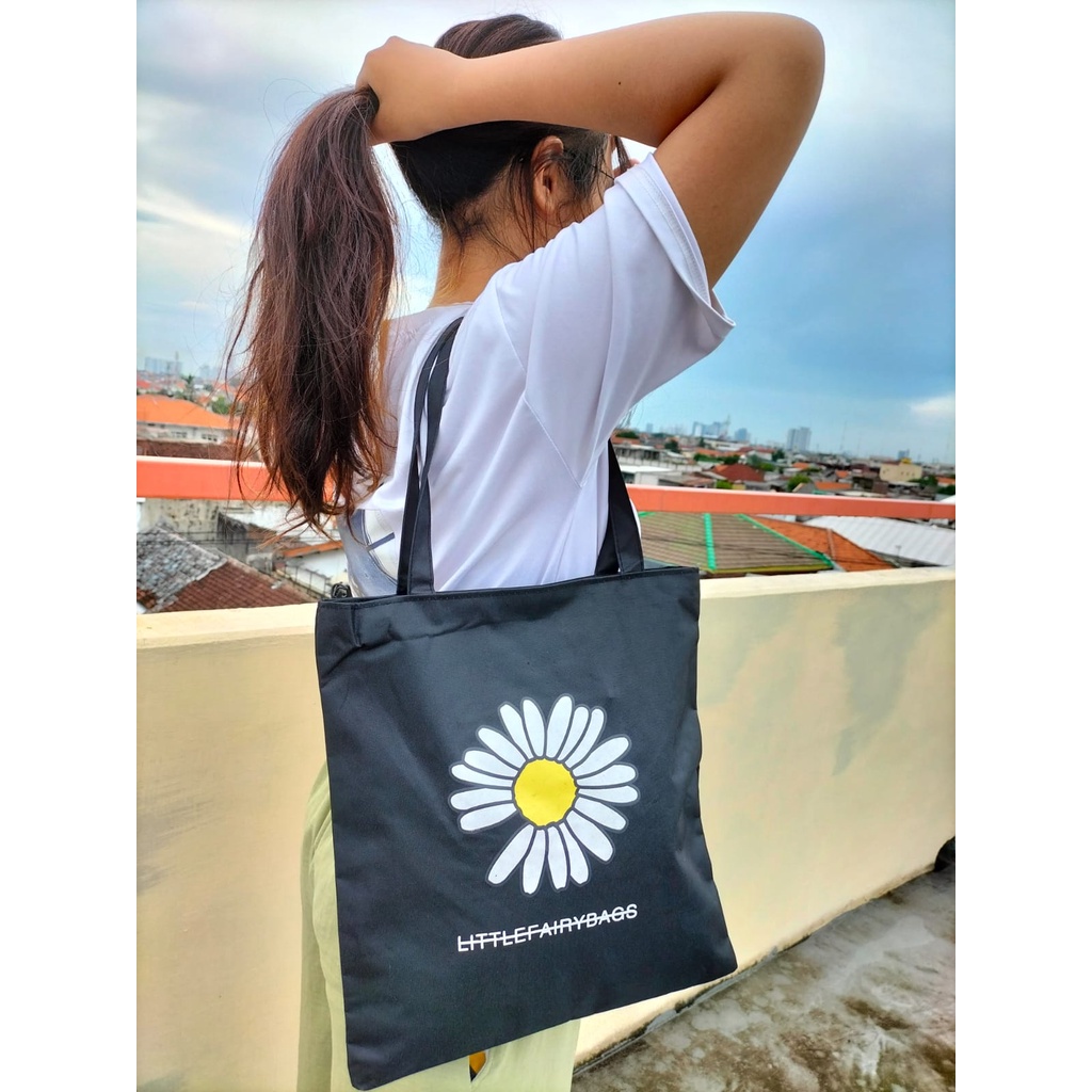 TAS TOTEBAG CANVAS ALA KOREA CREAM UJIAN SEKOLAH KERJA KULIAH RENANG OLAHRAGA MURAH KADO HADIAH BERKUALITAS TERJANGKAU