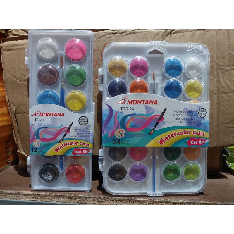 Jual Bazic Cat Air montana 12 Warna / 24 warna/ Catair kering/ Catair