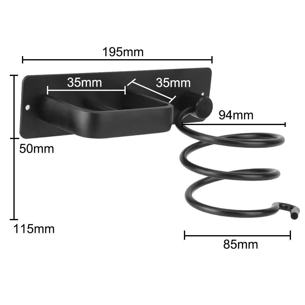 Rak Holder Hair Dryer Catokan Rak Pemegang Pengering Rambut Catokan Organizer Aluminium