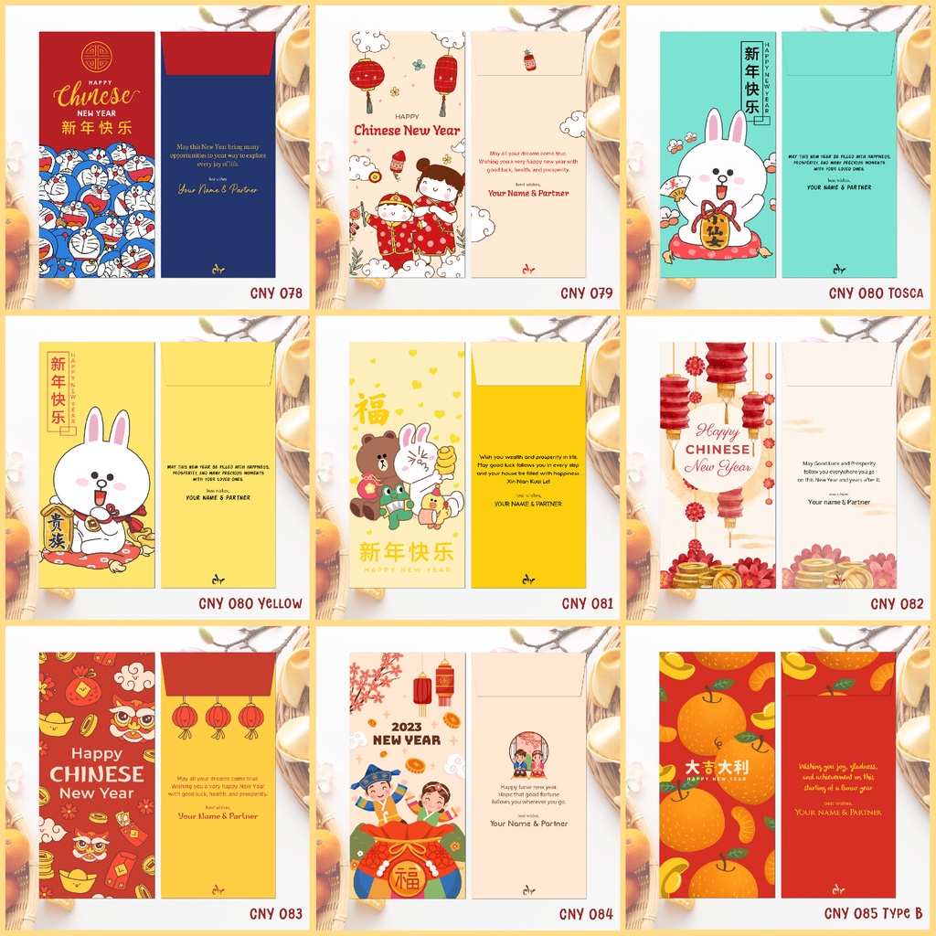 

Custom Angpao Imlek | Angpau Chinese New Year | Ampao Sincia | Amplop Uang THR (CLV CNY Collection 10)