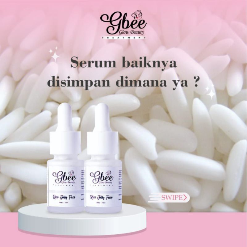 Rice jelly face serum gbee glow beauty serum rice jelly gbee glow