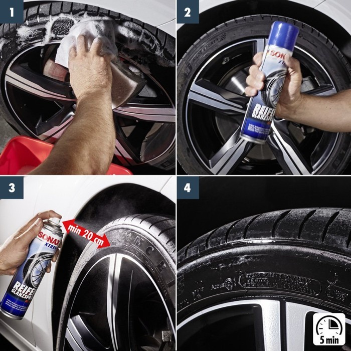 SONAX Xtreme TYRE GLOSS 235-300 SPRAY 400ml Semir Pengkilap Ban