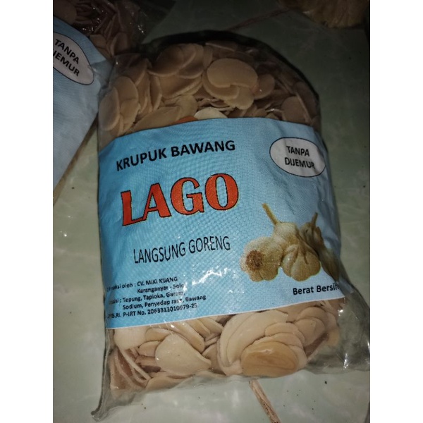 

KERUPUK UDANG MENTAH CAP LAGO 1 KG KRUPUK RASA UDANG & BAWANG KHAS SOLO KERUPUK LAGO