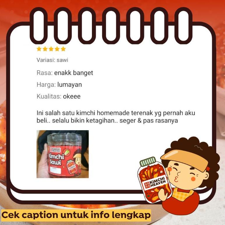 

Import Terlaris 400g Fresh Korean Kimchi in Jar Halal (Sawi / Lobak /Timun / Mix) ,.,.,.,,