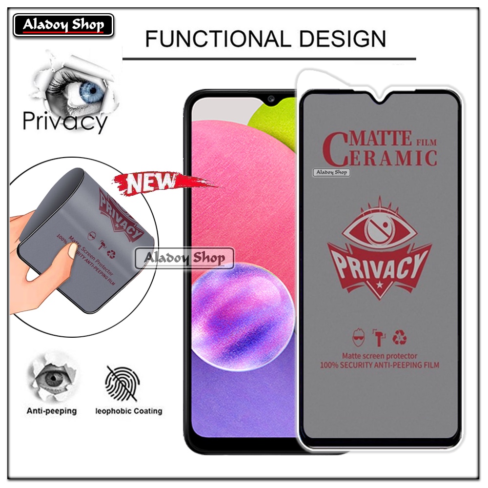 PAKET 2IN1 Anti Gores Privacy Samsung A03S + Tempered Glass Kamera