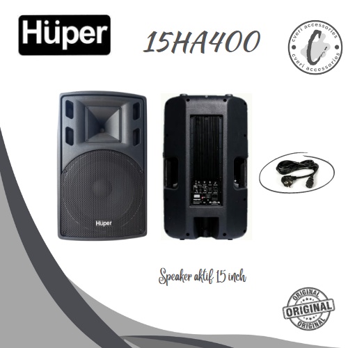 Huper 15HA400 Two-Way Speaker Aktif 15 Inch Original HA-400