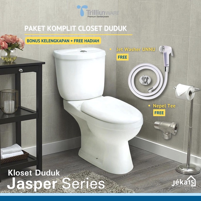 Kloset Closet Duduk//Monoblok//Kloset Duduk//Trilliun Jasper Two Piece