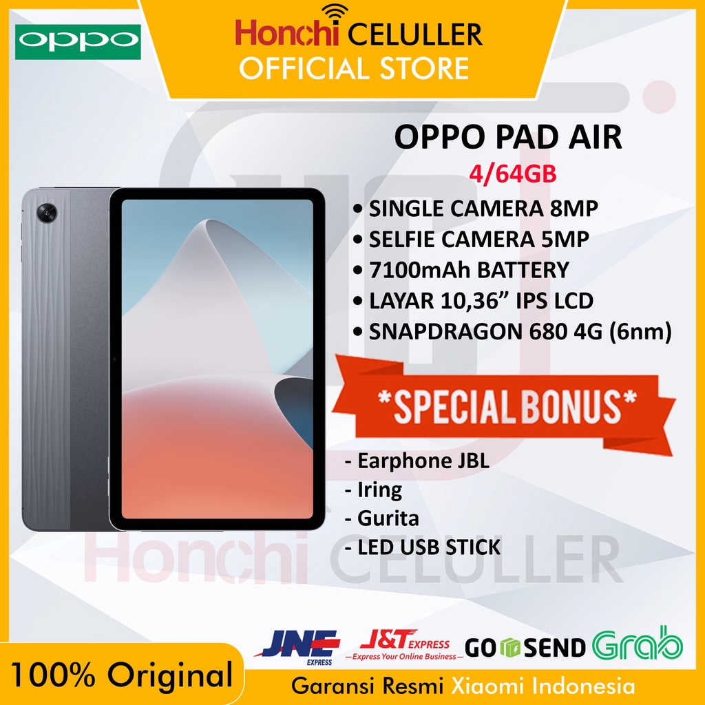 OPPO PAD AIR 4/64 GB GARANSI RESMI OPPO INDONESIA