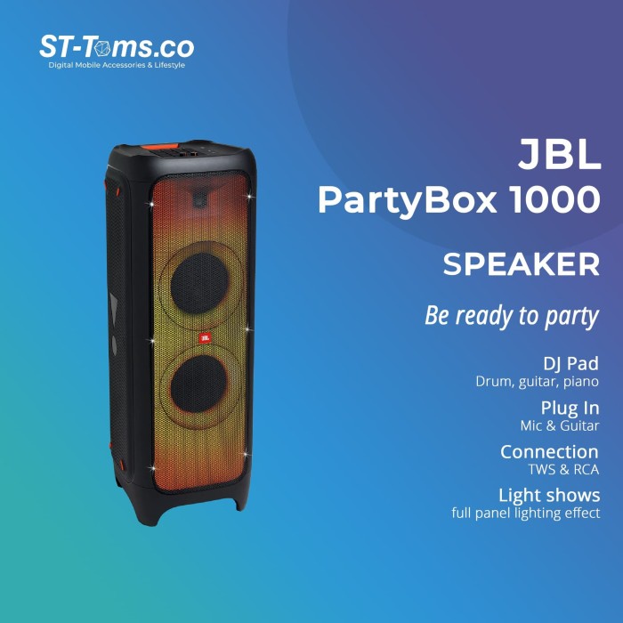 JBL Partybox 1000 / Party Box 1000 Bluetooth Speaker Premium Original