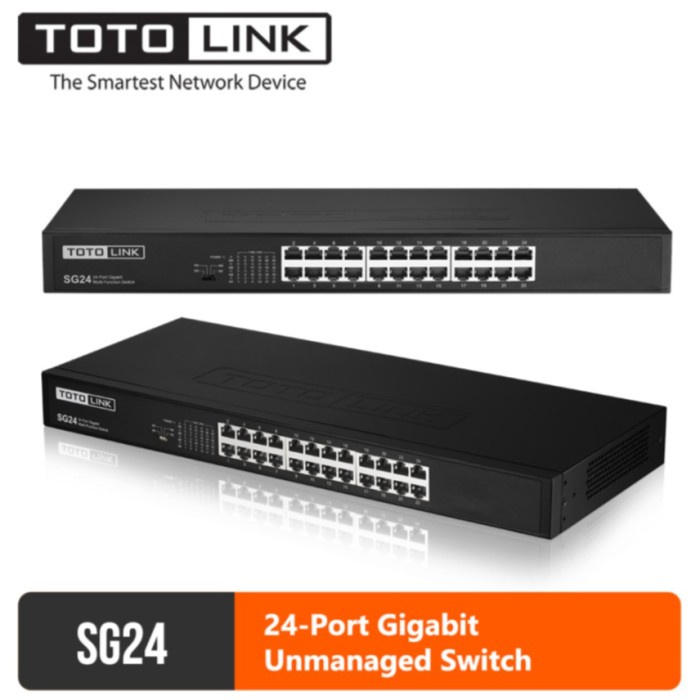TOTOLINK SG24 24-Port Gigabit Desktop/Rackmount Switch 24 Port auar1u590 dijamin