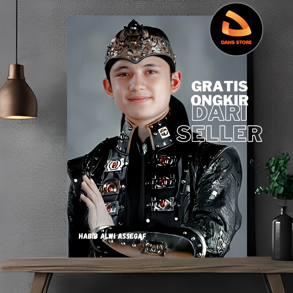 Habib Alwi Assegaf Raden Kian Santang Poster Habib Poster Kyai Poster Ulama Hiasan Dinding Papan MDF