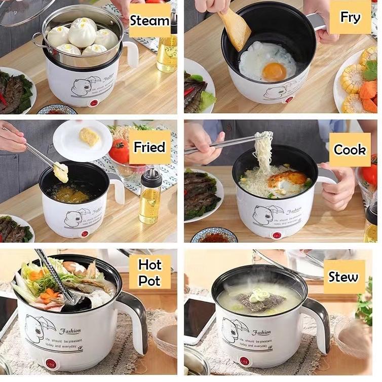 [KODE W8874] UDC  Ekstra Besar Multifungsi Non-Stick Electric Rice Cooker Memasak Steamboat Pot Peri
