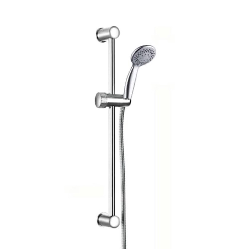 KRIS SET HAND SHOWER DENGAN SLIDE RAILKSR972 - SILVER/ACE SLIDRAIL SHOWERSET KRIS 3F D8CM CHROM972/ACE SHOWER KAMAR MANDI/ACCESORIS BATHROOM