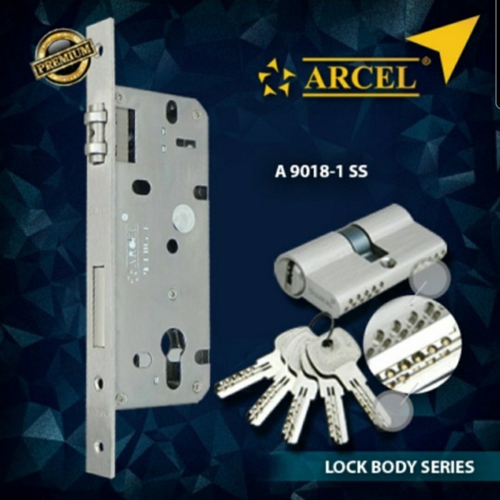 Gagang Body Kunci Pelor Premium Sus 304 Merk Arcel