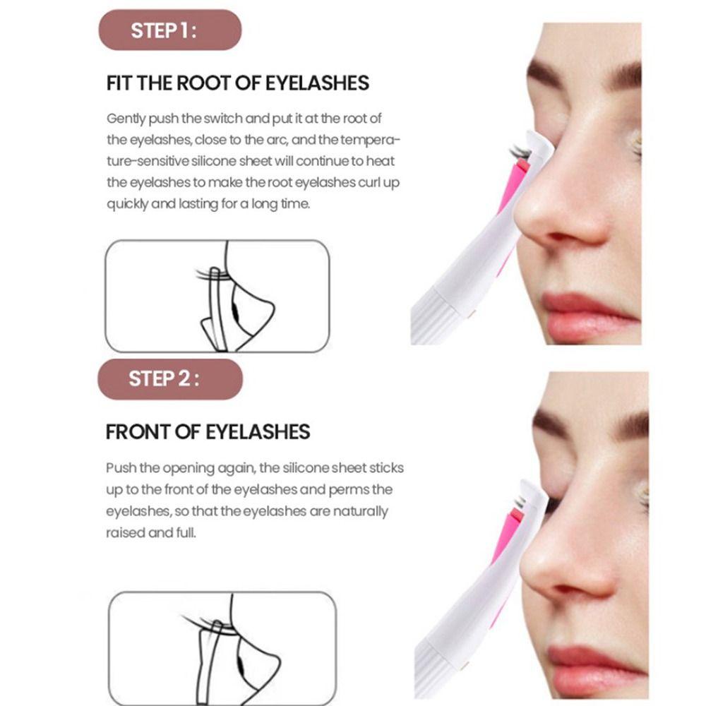 Mxbeauty Pengeriting Bulu Mata Panas Elektrik Wanita Styling Cepat Keriting Alami Tahan Lama Mudah Digunakan Aksesoris Makeup