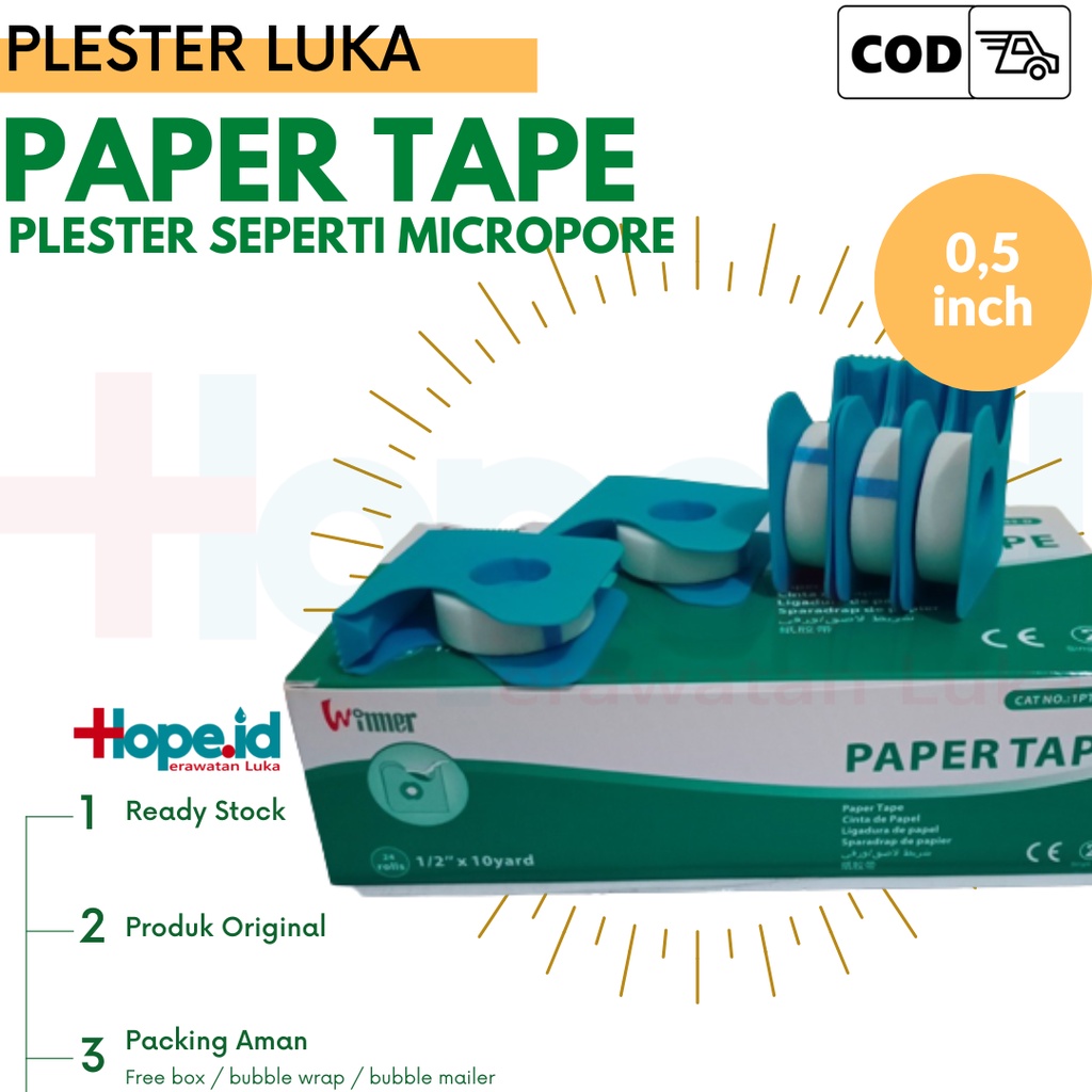 Plester Paper Tape Winner Seperti Micropore