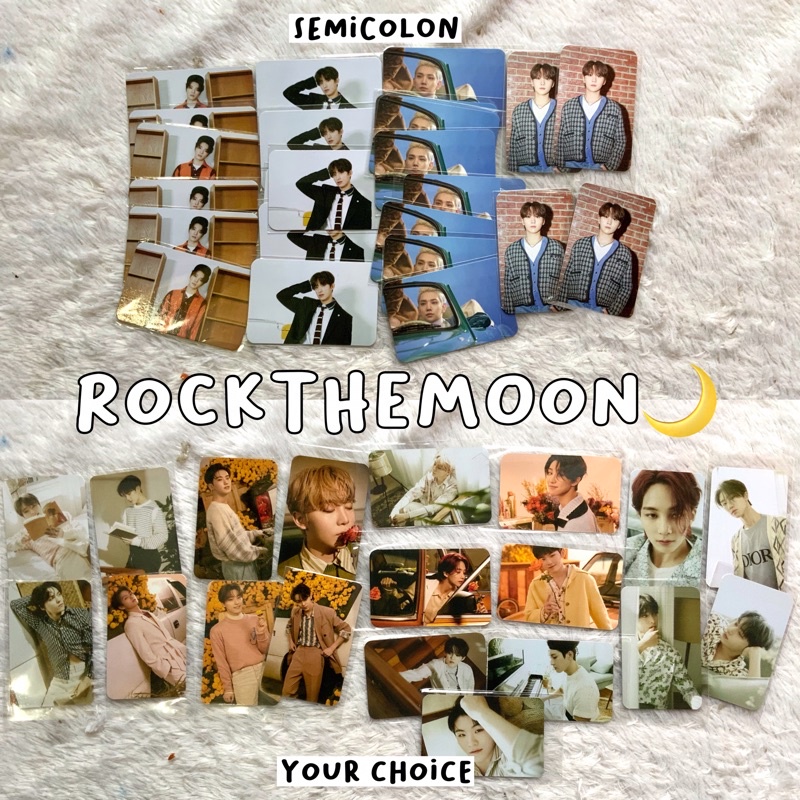 [READY STOCK] PC / Photocard Seventeen - Mecima Semicolon & Your Choice. Wonwoo Mingyu Jeonghan Scou