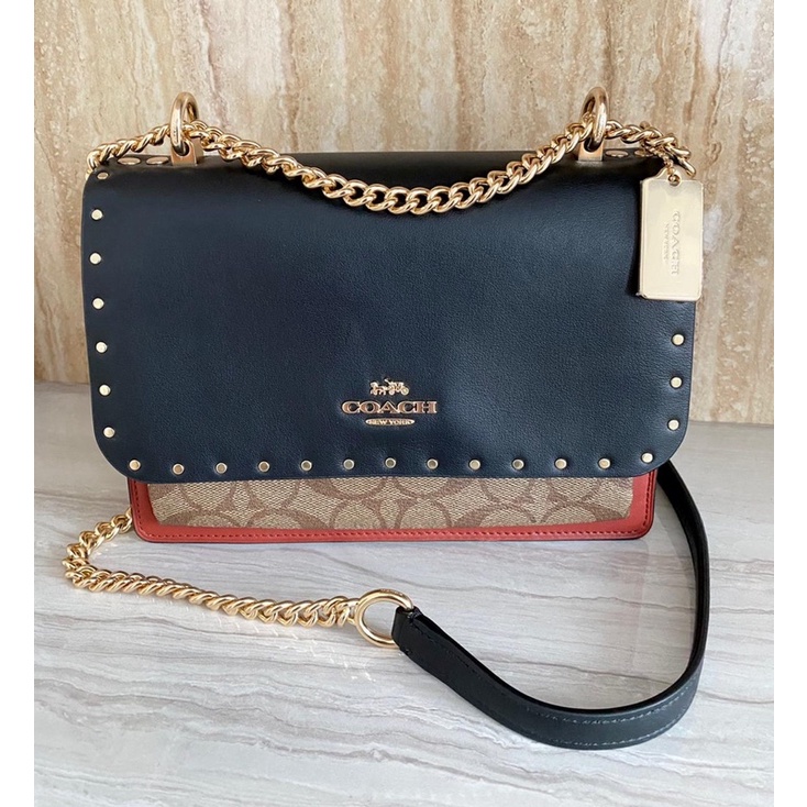 Tas Coach original - Coach klare crossbody with rivets