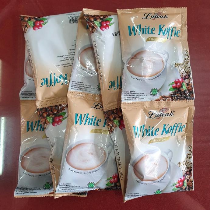 

[BISA COD] Kopi Luwak White Koffie Coffee - 1 Renceng isi 10 Pcs Sachet @20 Gram