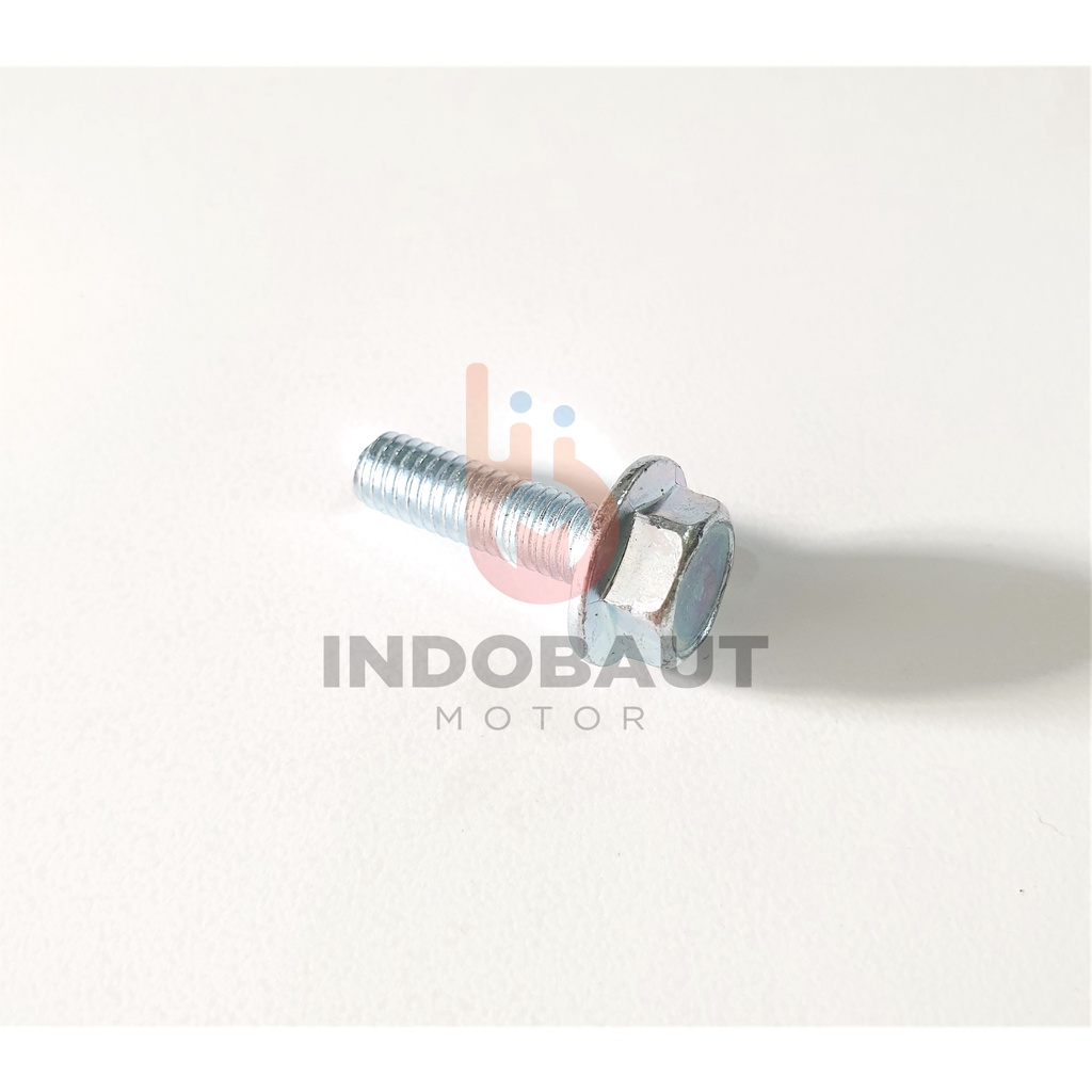 Baut Flange Bolt 6x20 Kunci 10 Putih
