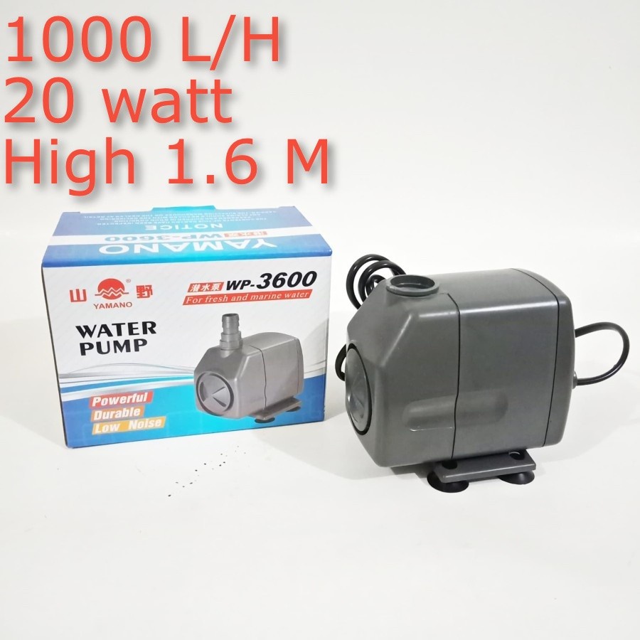 YAMANO WP 3600 - Pompa Air Celup Kolam Ikan Aquarium Aquascape WP3600