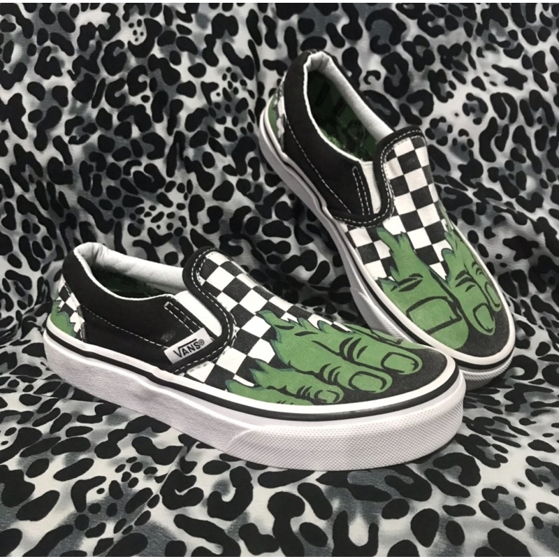 vans x marvel hulk / vans slip-on kids