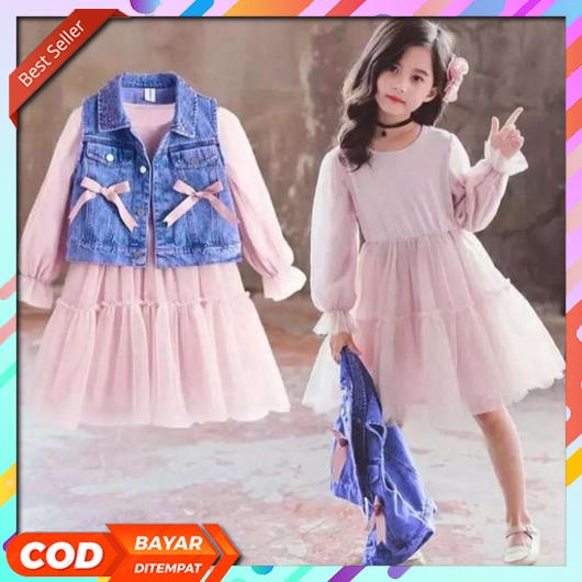 Baju Gaun Ulang Tahun Balita Umur12345678910 Dress Natal Korean Style Princes Tanggung Anak Cewek Pe