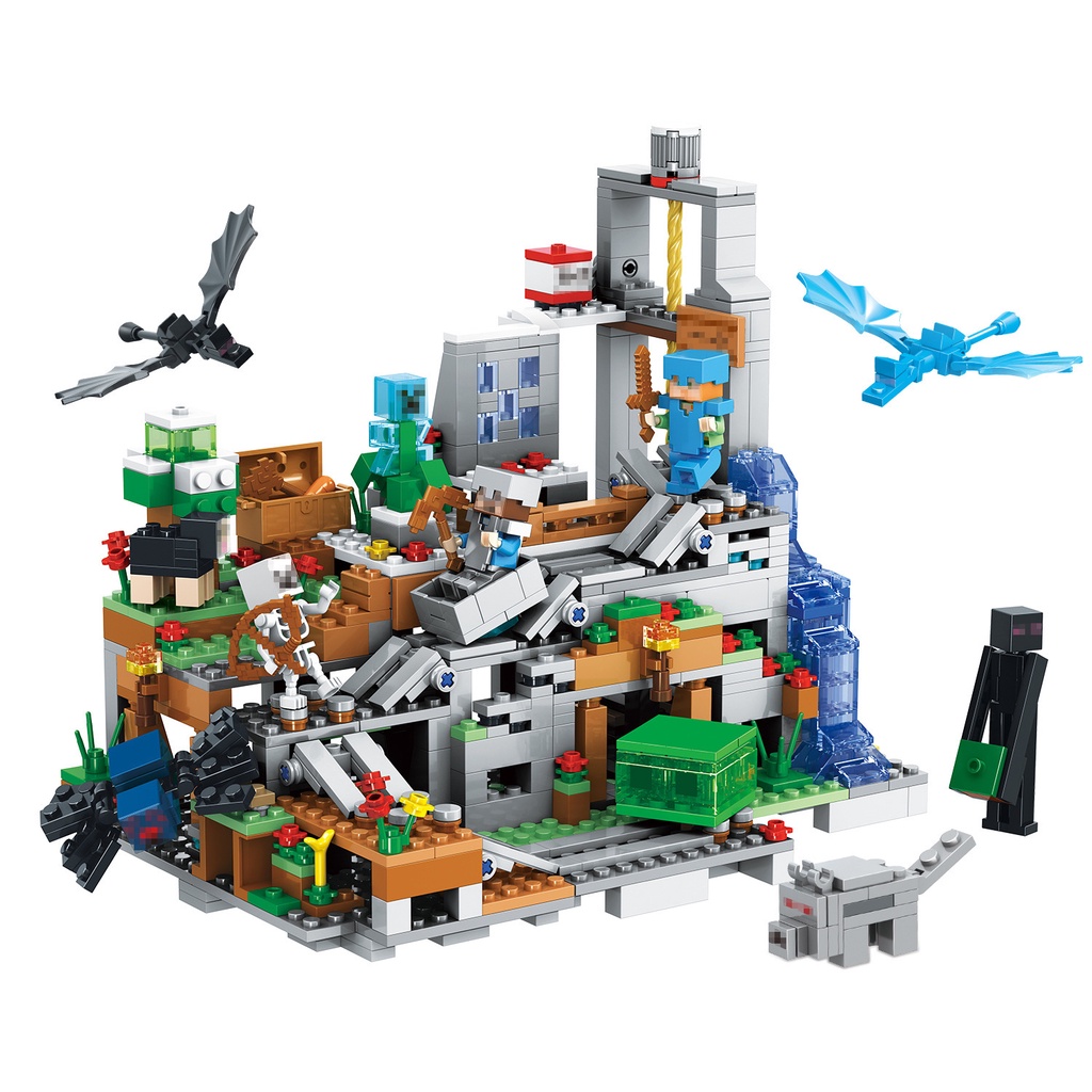 Ready✨Mainan Anak Minicraft My World / Treehouse blocks /World villages Edukasi Block Mainan Anak Laki Laki/Mainan Block Edukasi Mainan Anak Bricks Minecraft Minicraft