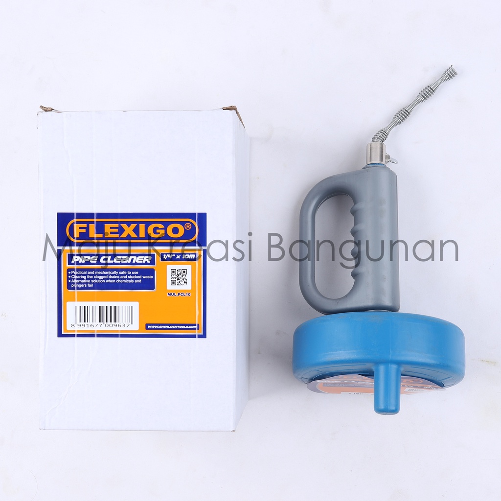 Flexigo Pipe Cleaner 10 Meter x 1/4 Inch Pembersih Pipa Saluran Air Mampet Flex Sling