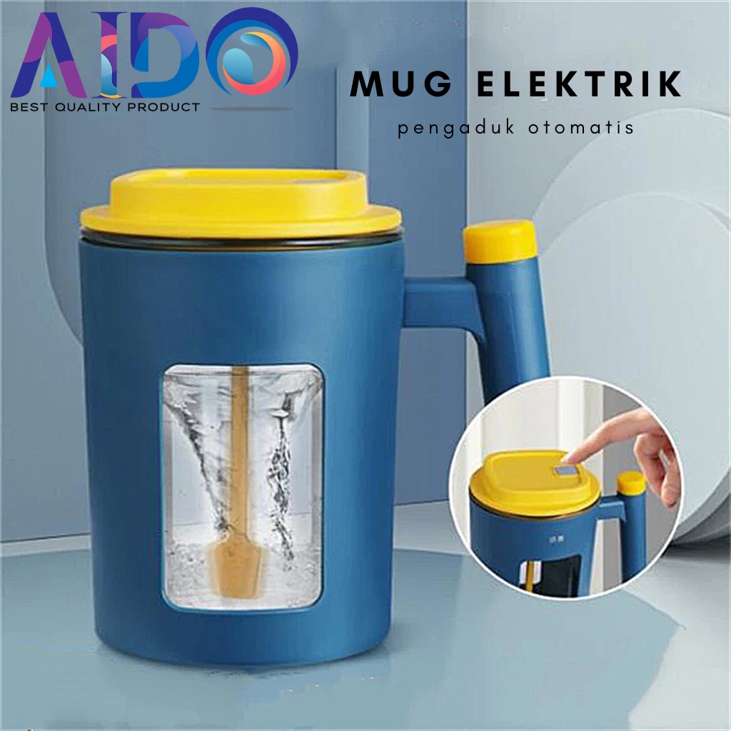 NEW! Elektrik Stirring Mug Coffee Mug Automatic / Mug Elektrik Gelas Pengaduk minuman otomatis