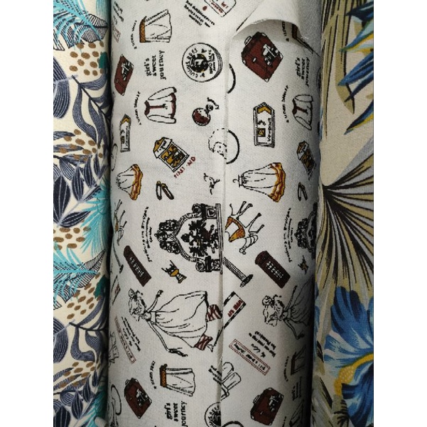 Kanvas Motif Fashion / Bahan Kanvas Motif