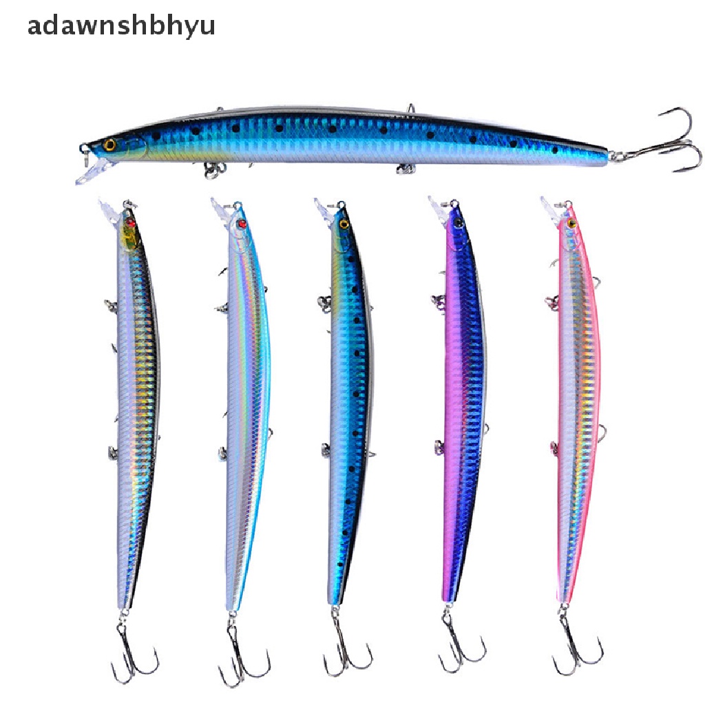 Adawnshbhyu 18cm 24g Ikan Panjang Besar Ikan Kecil Laut Memancing Umpan 3D Mata Kait Kuat Umpan ID