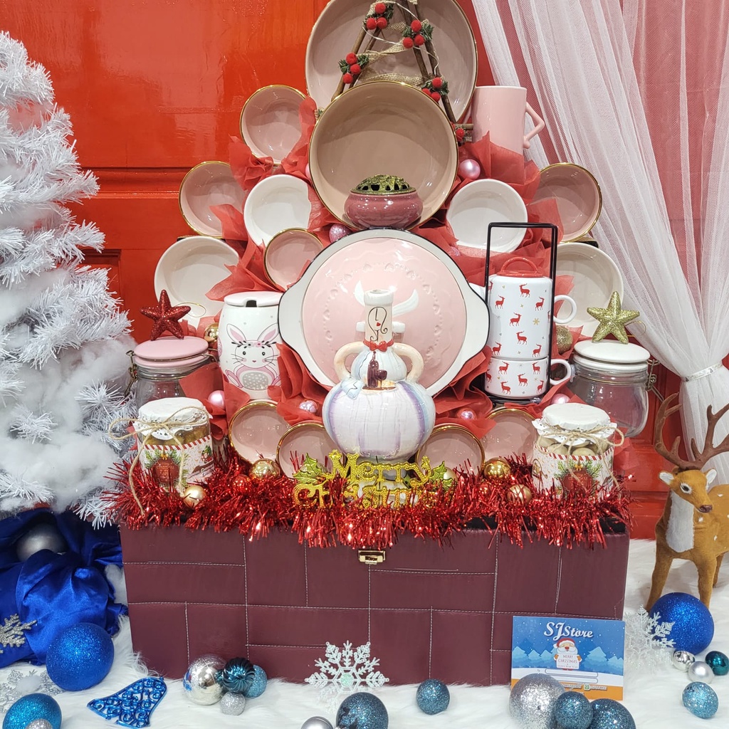 

Paket Dekorasi Hampers Natal Christmas Parcel Hadiah Kue Kering 344
