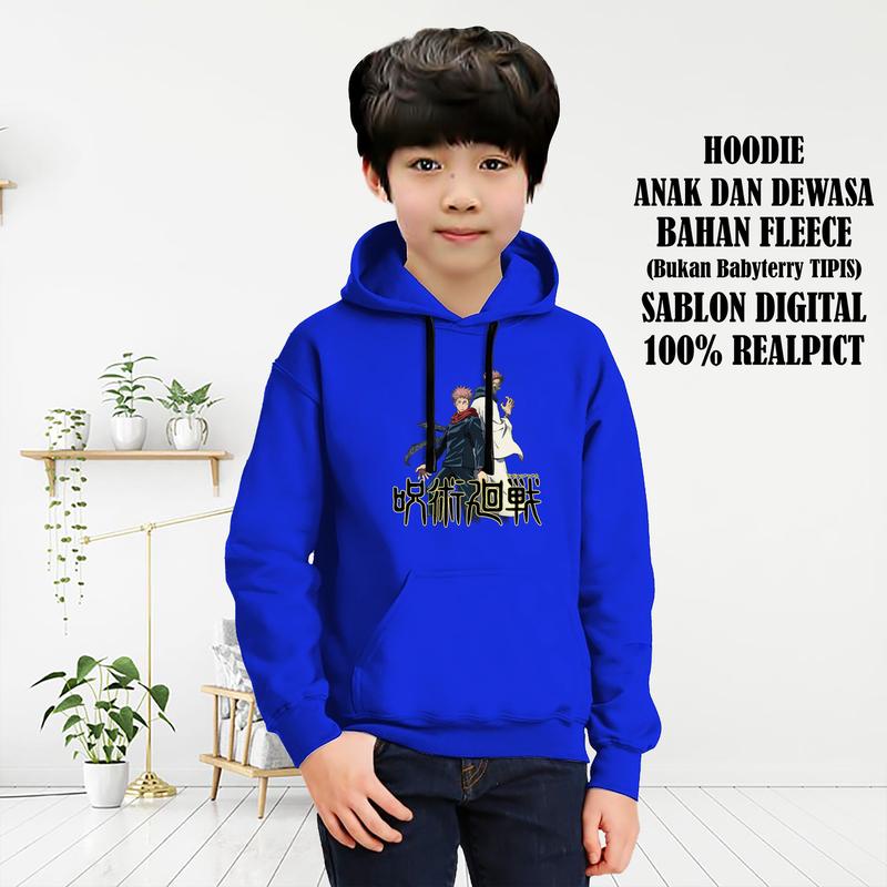 HOODIE ANAK SWEATER JUJUTSU KAISEN ITADORI YUJI UNTUK ANAK 2-10 TAHUN BISA COD KE252