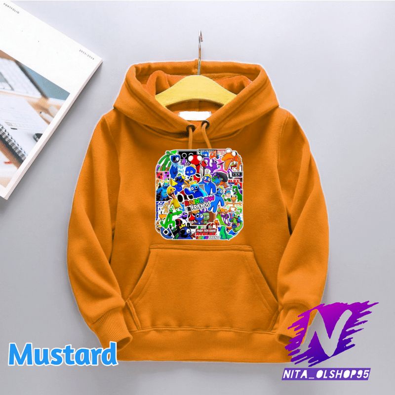 jaket anak hoodie sweater anak rainbow friends