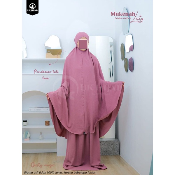MUKENA LESTY 3 in 1 / MUKENAH DEWASA RESLETING DAGU/ MUKENAH JUMBO / MUKENA CRINKLE AIRFLOW/ MUKENAH POLOS BY UKHIJAB