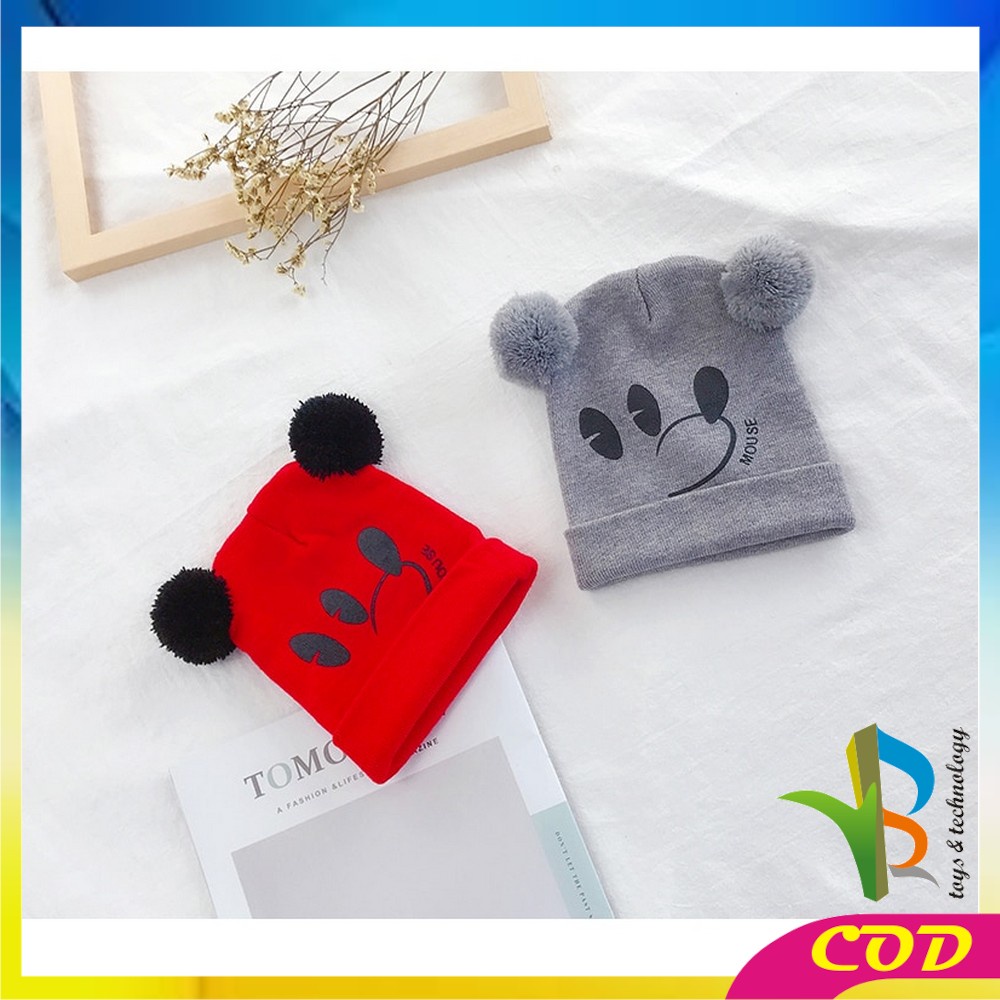 RB-P17-25 Topi Kupluk Anak Karakter Kucing | Bear / Topi Rajut Bayi Korea / Topi Anak Laki &amp; Perempu