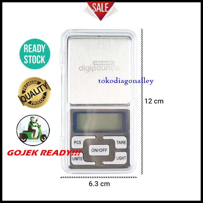 Timbangan Emas Digital Timbangan Perhiasan Mini Pocket Akurat 0.2kg Akurasi 0.01gr Jewelry Scale