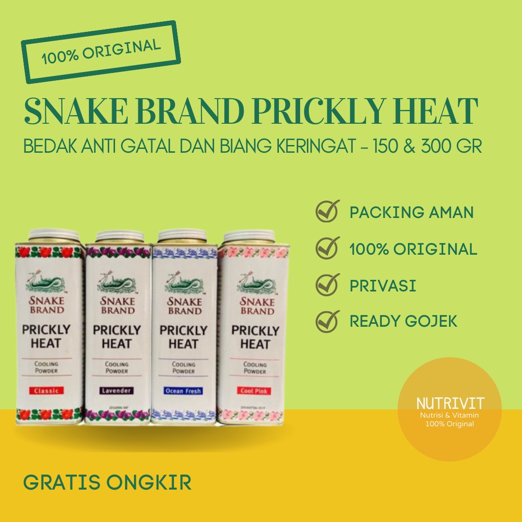 SNAKE BRAND PRICKLY HEAT POWDER / BEDAK DINGIN GATAL