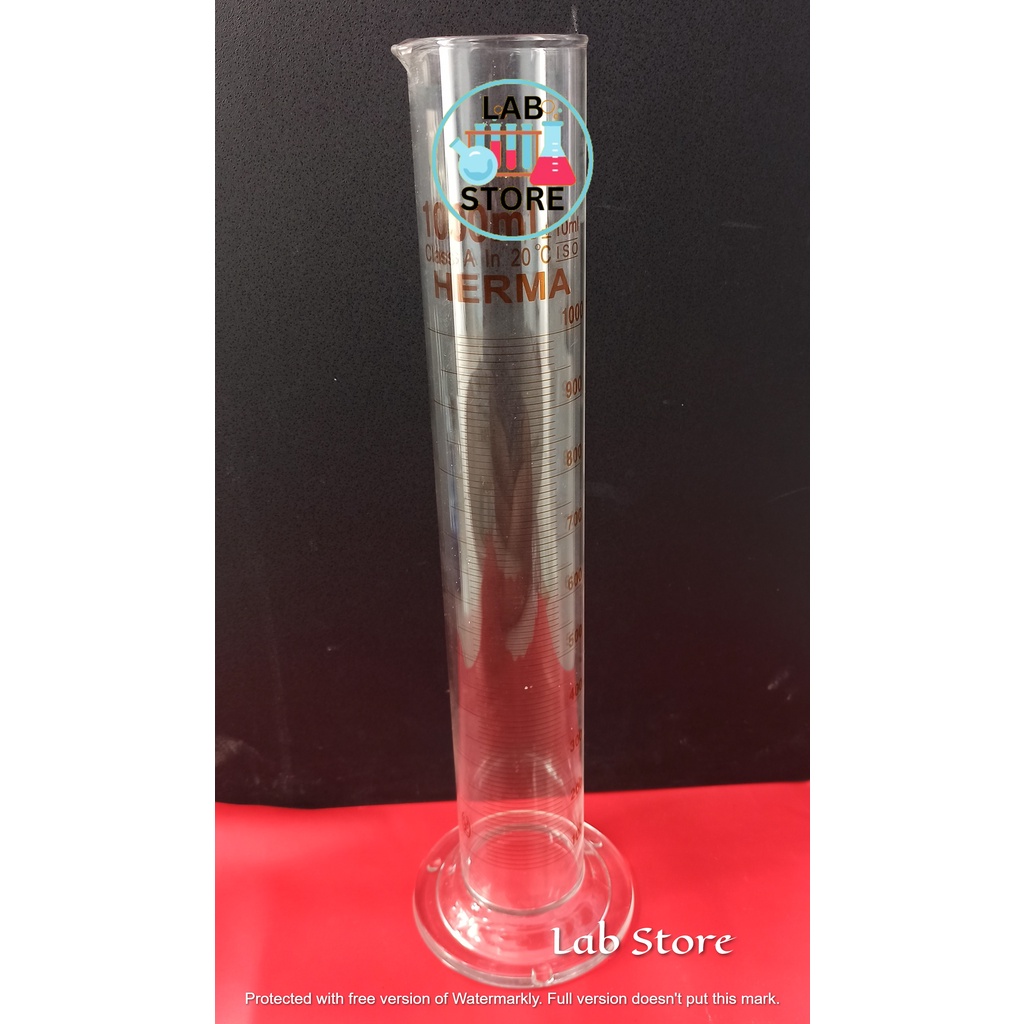 Gelas Ukur / Gelas Ukur 1000ml / Measuring Cylinder 1000ml HERMA / Tabung Ukur 1000ML HERMA